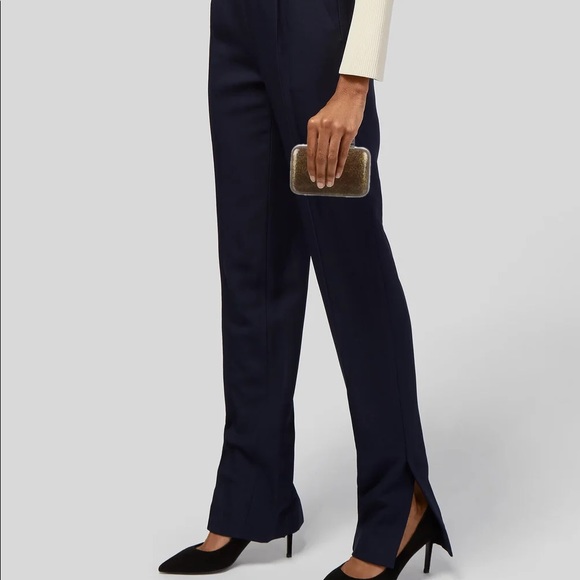 Diane Von Furstenberg Gold Metallic Evening Clutch - Picture 3 of 12